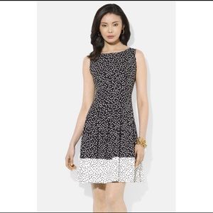 Lauren Ralph Lauren Polka Dot Fit and Flare Dress